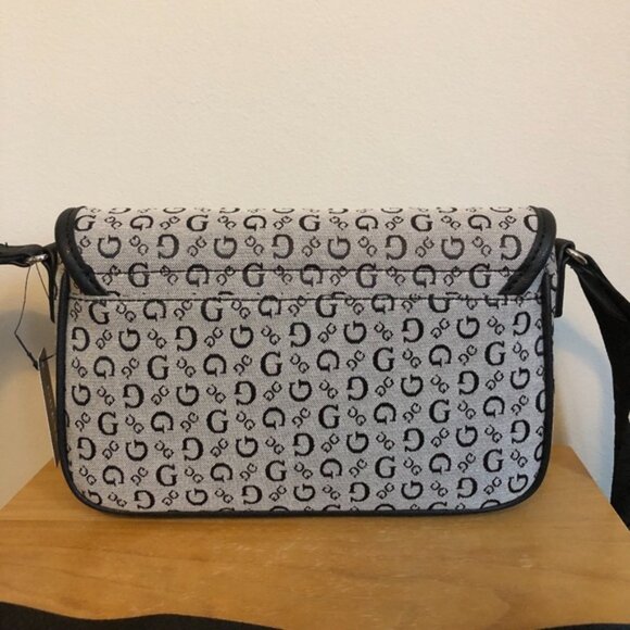NWT GUESS Long Strap/Crossbody Handbag Logo Print Small/Medium Size - Picture 3 of 15